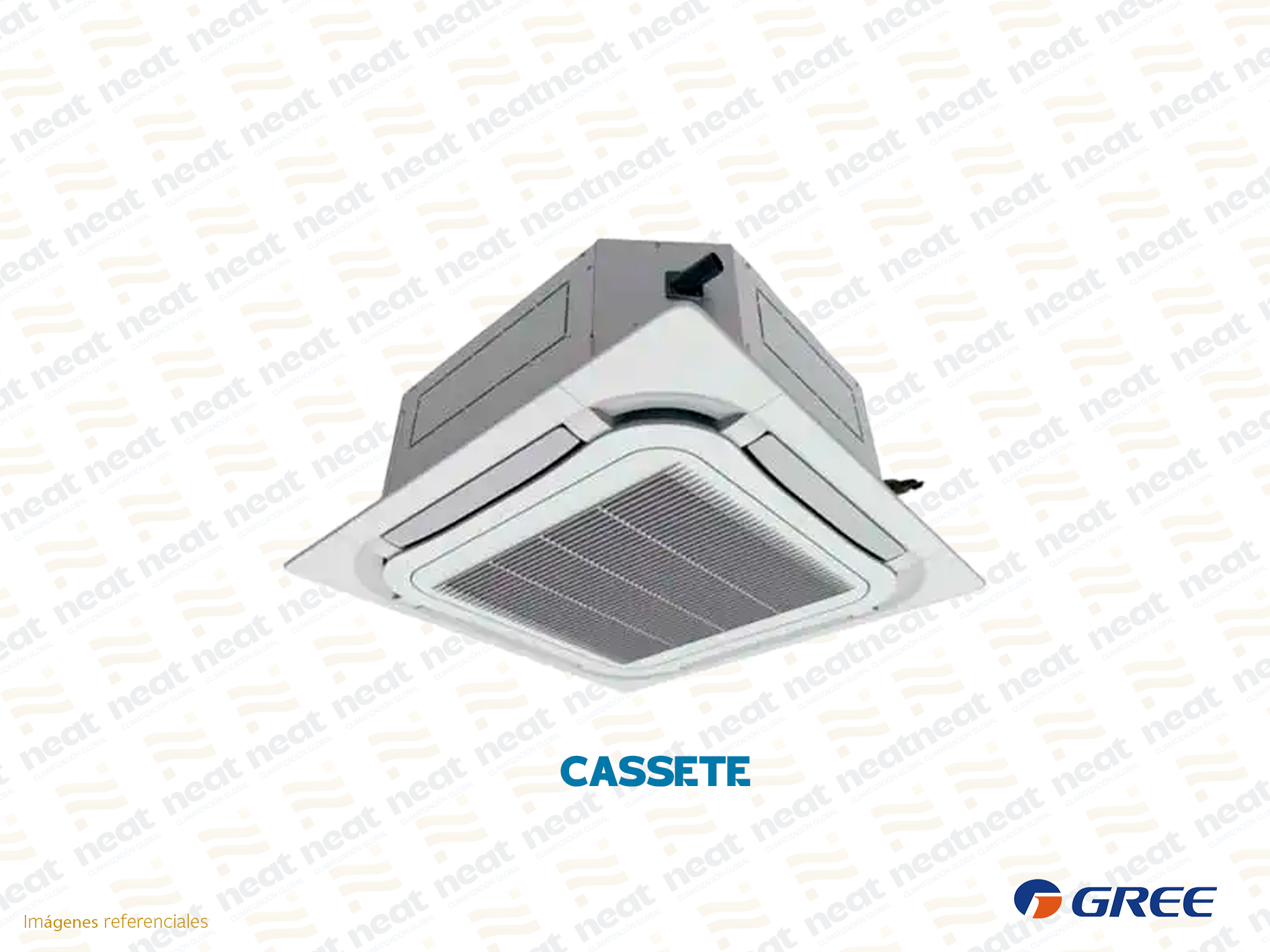 AIRE ACONDICIONADO CASSETTE FRIO SOLO INVERTER GREE
