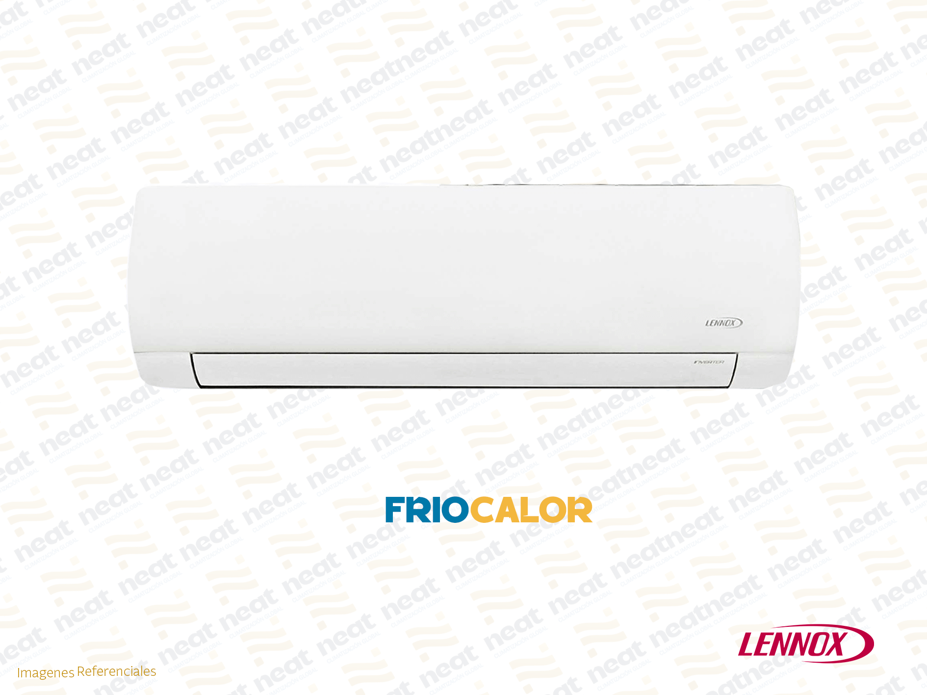 AIRE ACONDICIONADO SPLIT PARED INVERTER FRIO CALOR LENNOX 12 000 BTU/HR