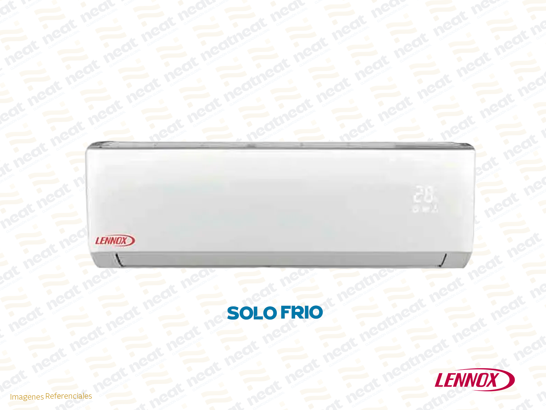 AIRE ACONDICIONADO SPLIT PARED INVERTER FRIO SOLO LENNOX 18 000 BTU/HR