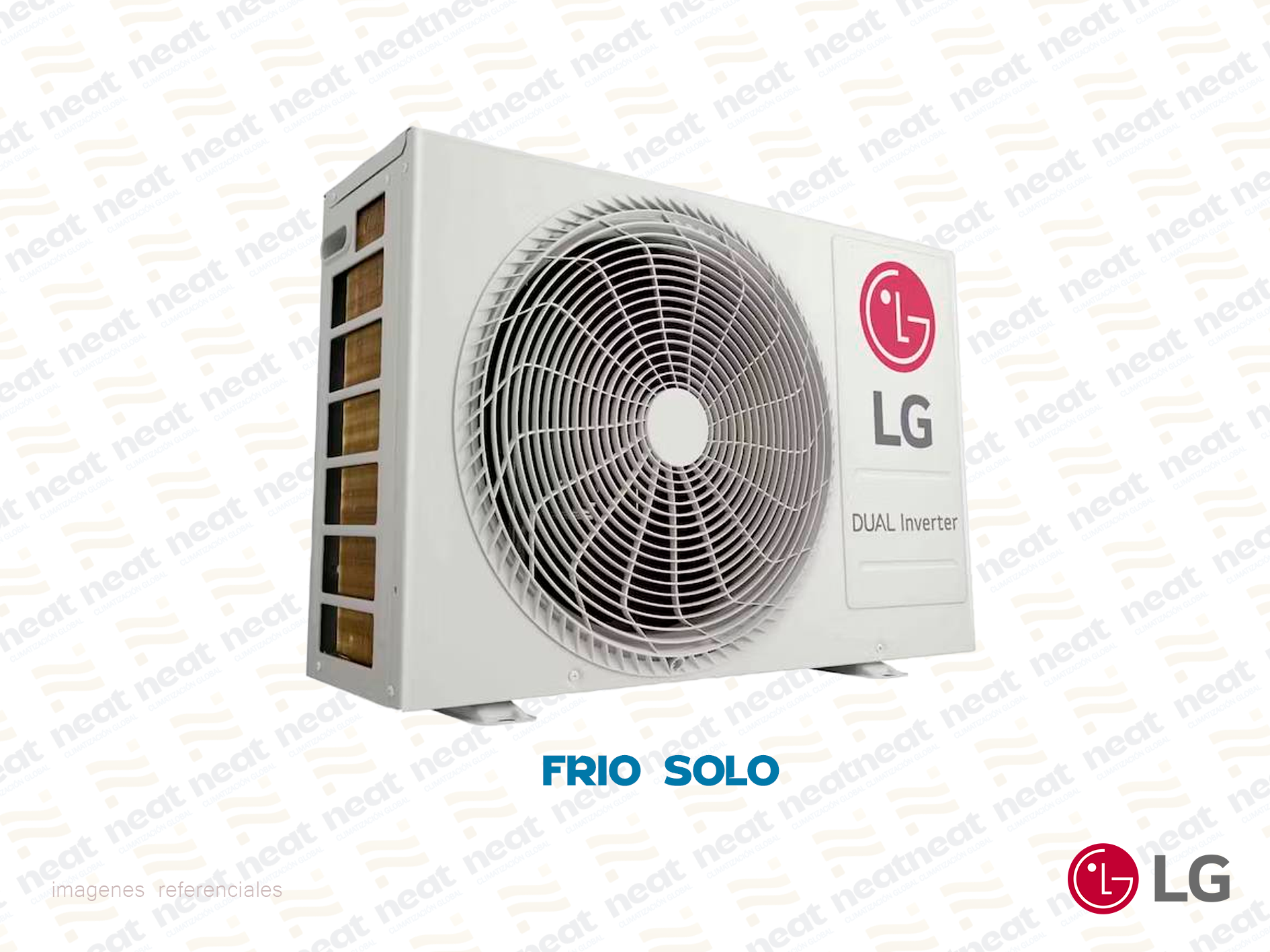 AIRE ACONDICIONADO SPLIT PARED DUALCOOL INVERTER FRIO SOLO LG 24 000 BTU/HR - Imagen 2