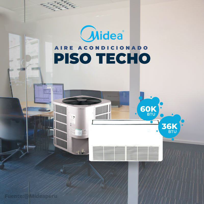 AIRE ACONDICIONADO SPLIT PISO TECHO FRIO SOLO INVERTER MIDEA - Imagen 3