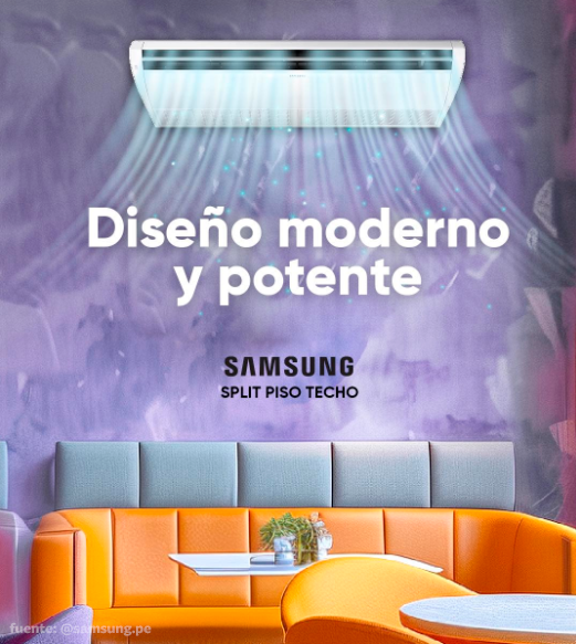 AIRE ACONDICIONADO SPLIT PISO TECHO FRIO SOLO INVERTER SAMSUNG - Imagen 4