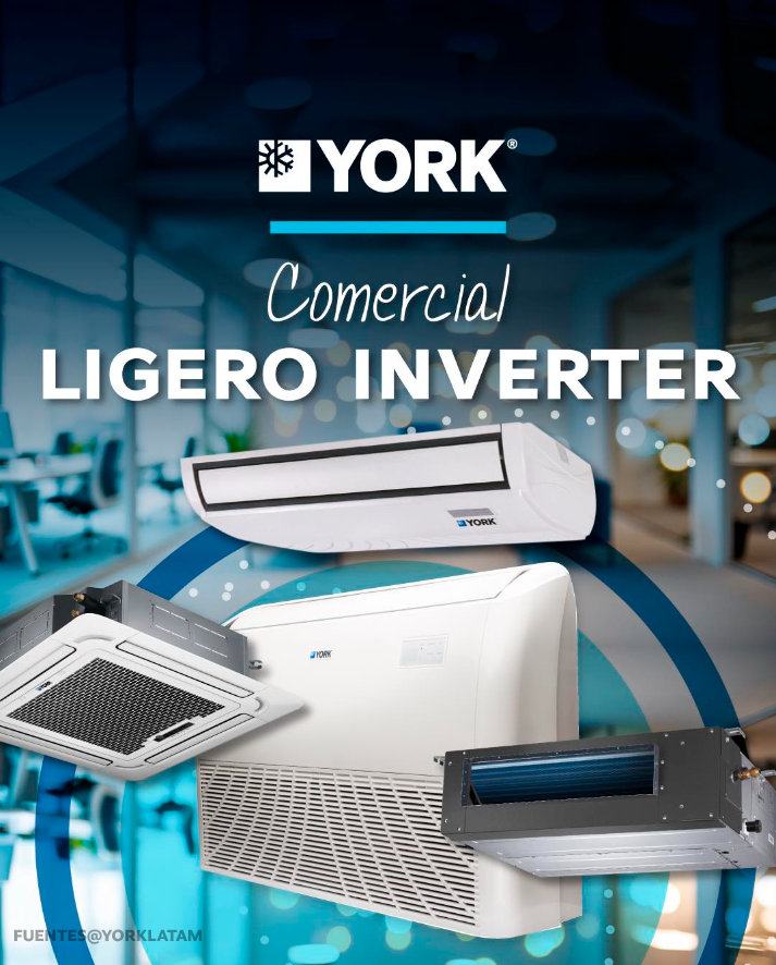 AIRE ACONDICIONADO SPLIT PISO TECHO FRIO SOLO INVERTER YORK - Imagen 4