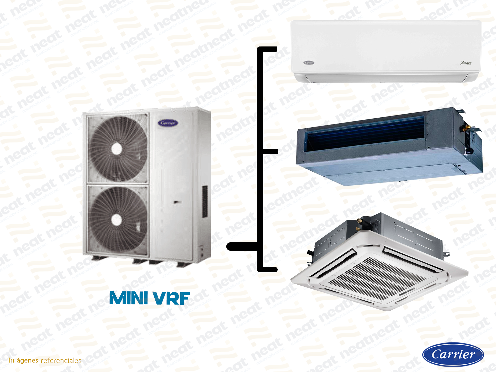 AIRE ACONDICIONADO MINI VRF O VRV CARRIER