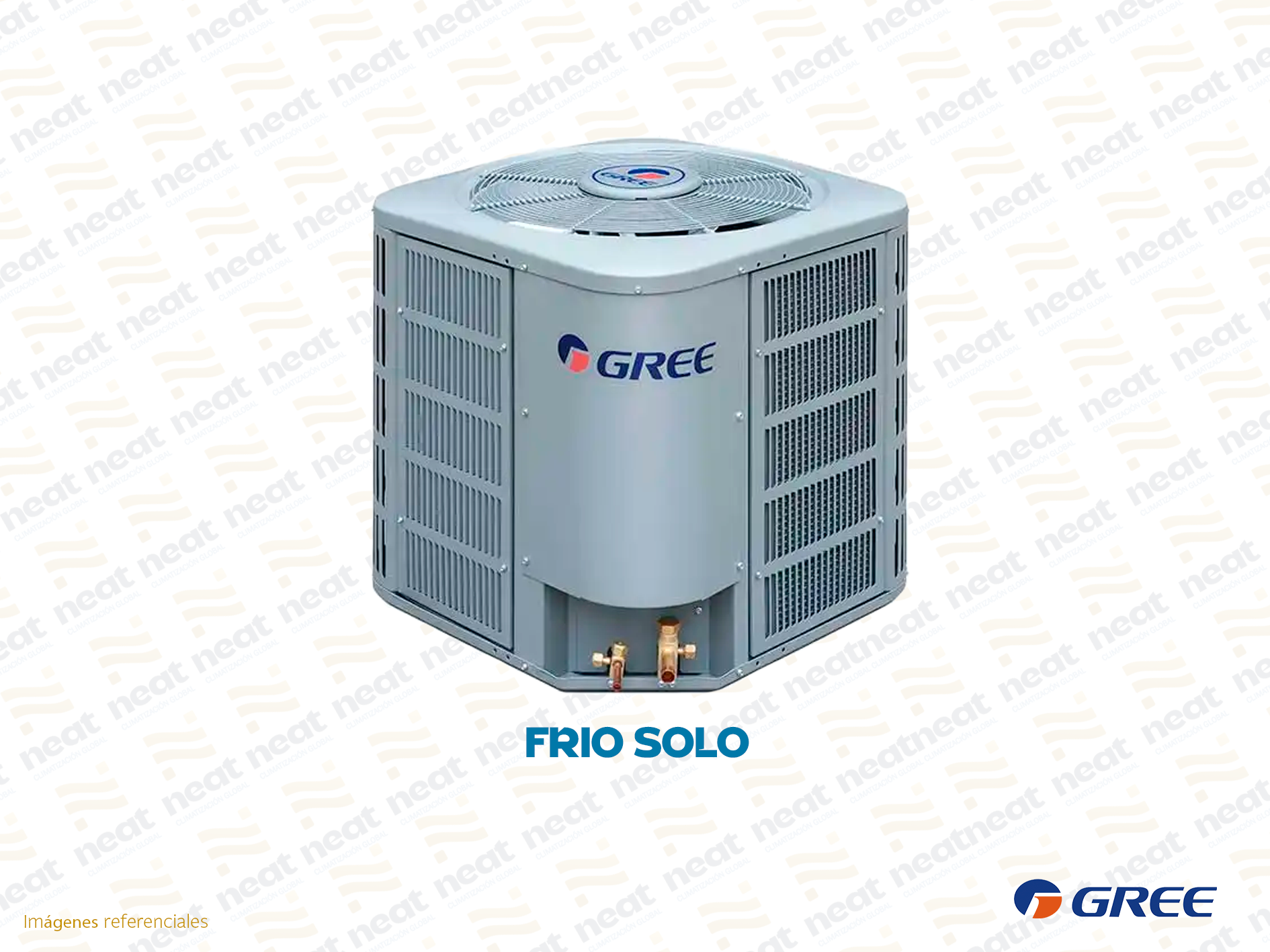 AIRE ACONDICIONADO SPLIT PISO TECHO FRIO SOLO ON OFF GREE - Imagen 2