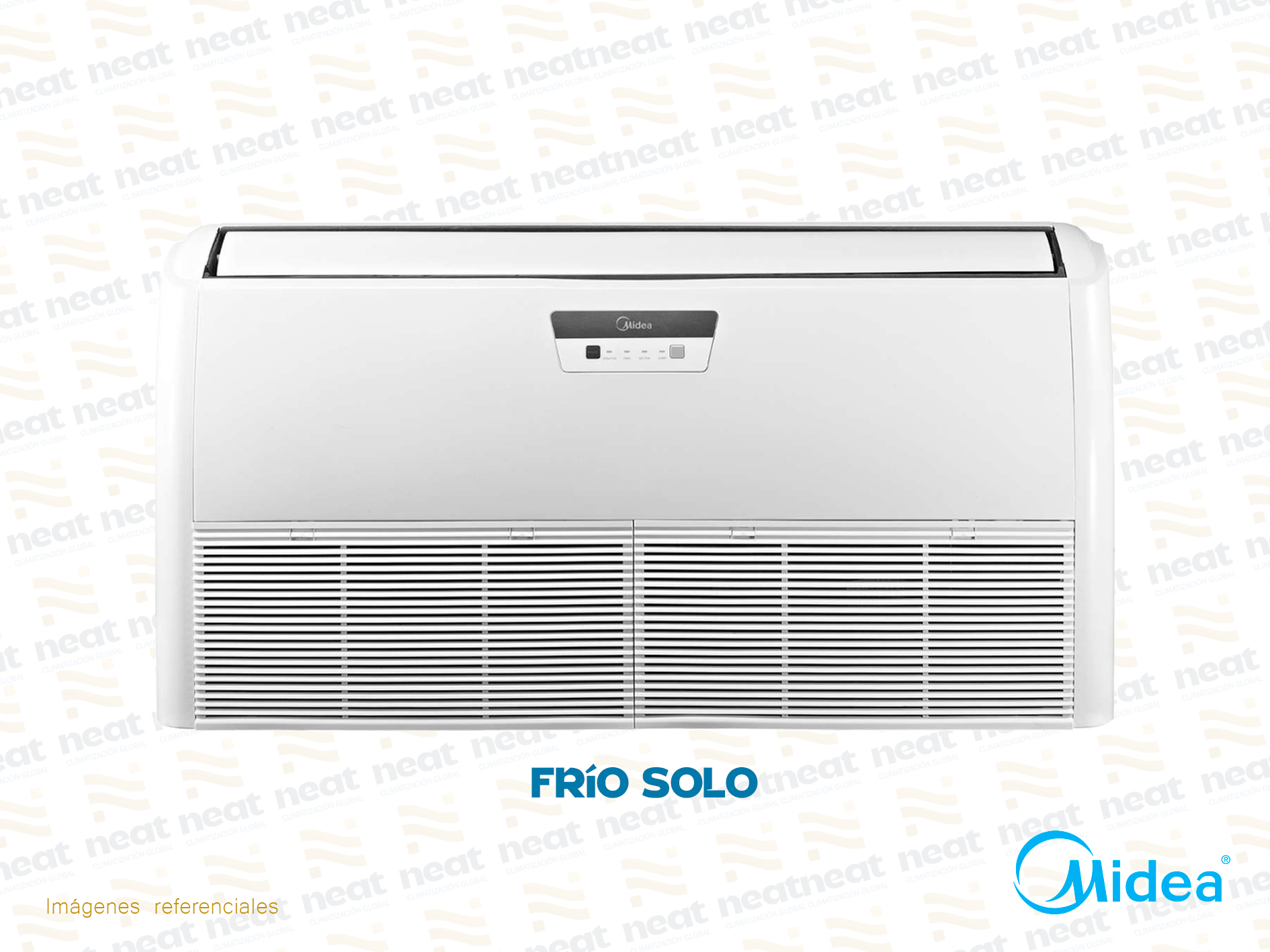 AIRE ACONDICIONADO SPLIT PISO TECHO FRIO SOLO ON OFF MIDEA