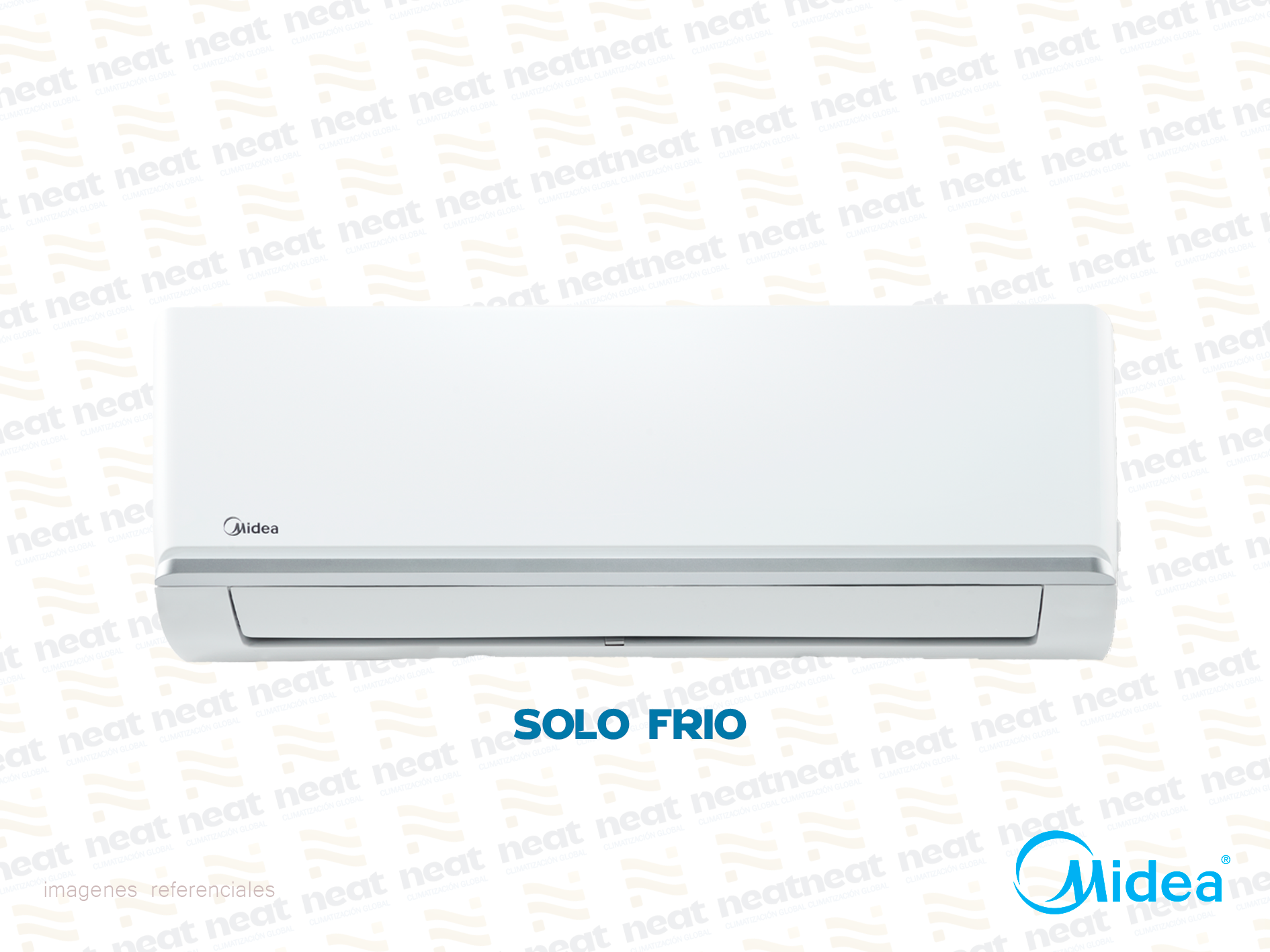 Aire Acondicionado Split Pared Frio Solo ON OFF MIDEA 12 000 BTU/HR