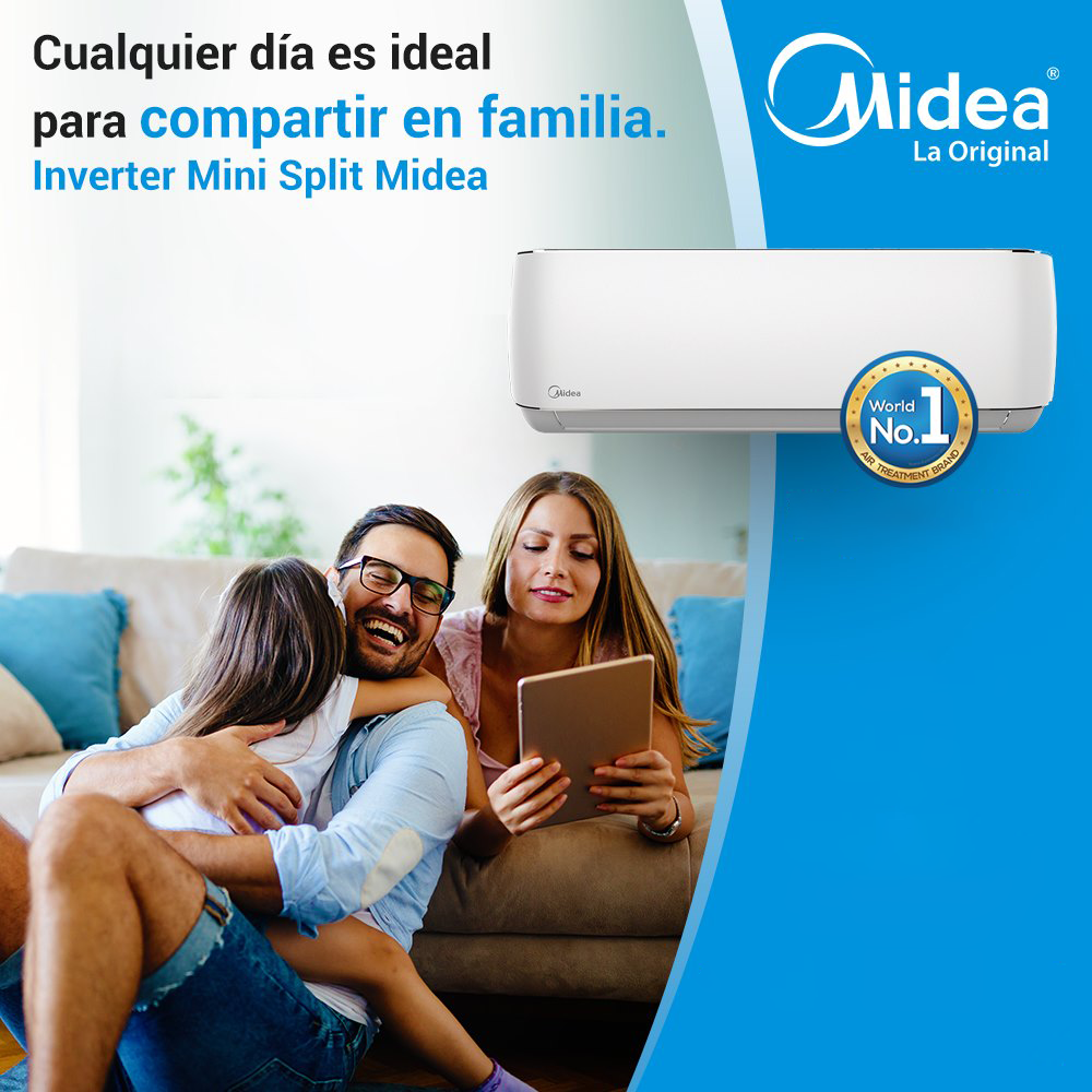 Aire Acondicionado Split Pared Frio Solo ON OFF MIDEA 12 000 BTU/HR - Imagen 3