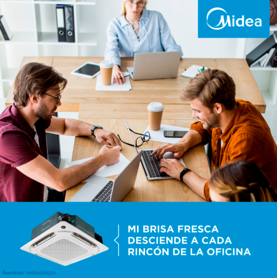 AIRE ACONDICIONADO CASSETTE FRIO SOLO ON OFF MIDEA - Imagen 3