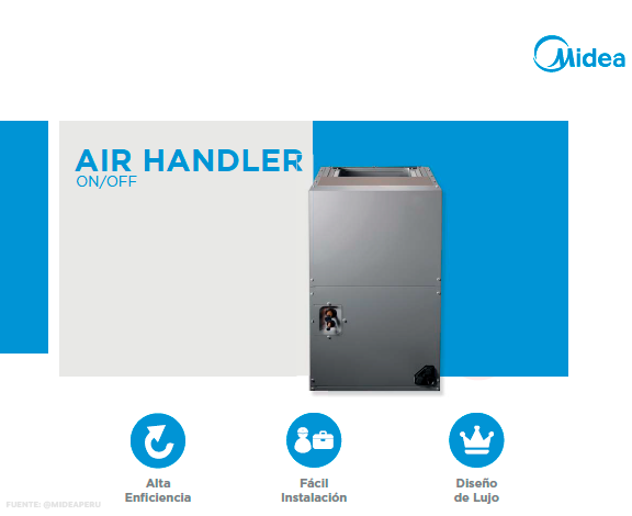 AIRE ACONDICIONADO SPLIT DUCTO FRIO SOLO ON OFF MIDEA - Imagen 3