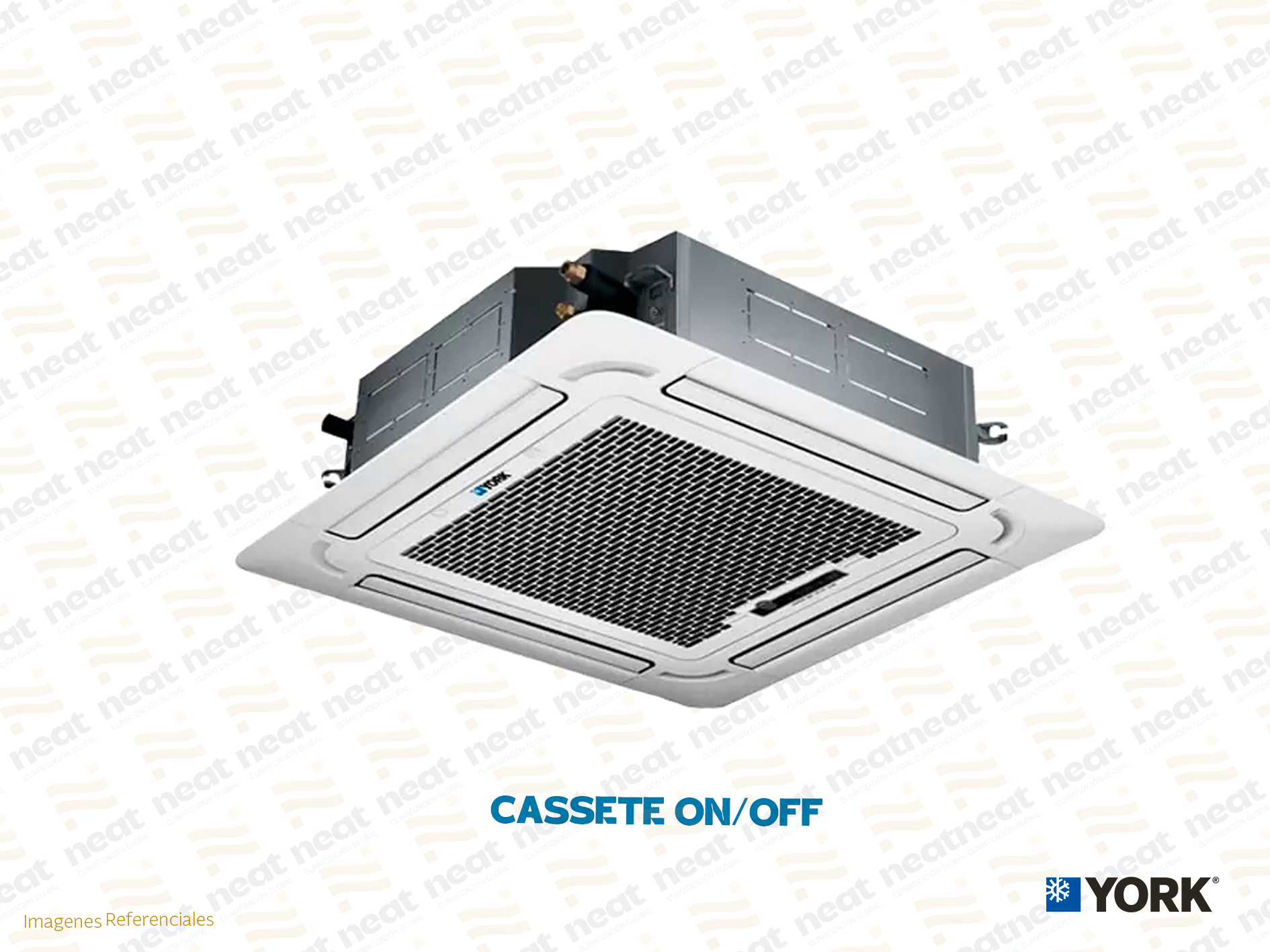 AIRE ACONDICIONADO CASSETTE FRIO SOLO ON OFF YORK